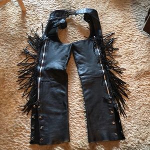 Leather chaps - good condition - 30 inch inseam